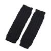 Fleece Lined Leg Warmers Women Knitted Long Boot Socks Winter Solid Color Knee-High Thick Calf Warmers for Daily Wear Skating
