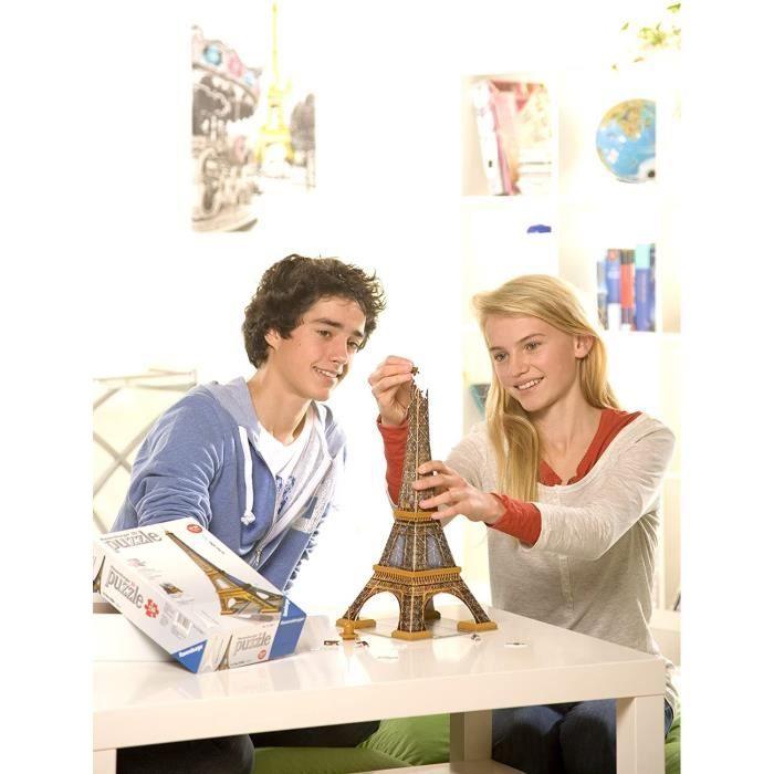 Puzzle 3D Tour Eiffel - Ravensburger - 216 pièces - sans colle - Architecture et monument