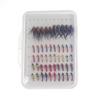 40PCS/Box Fishing Fly Set Nymph Midge Bead Head Larvae Pupa Stonefly for Trout Fly Fishing