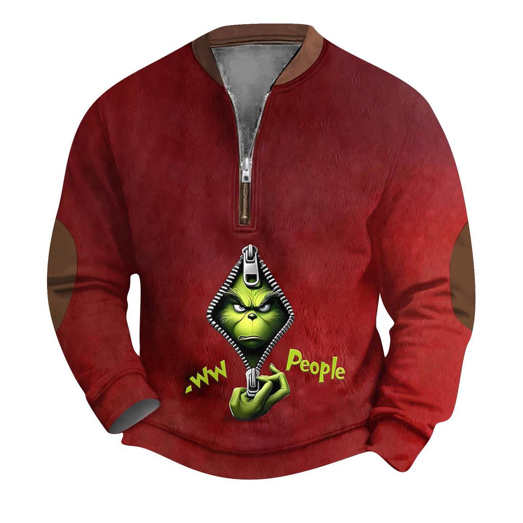 Herren Outdoor Reißverschluss Langarm Sportbekleidung Lässiges Sweatshirt