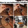Bottomless Portafilter Brewing Head Filter Net Coffee Water Distribution Mesh Coffee Handle Suitable for Restaurant Use