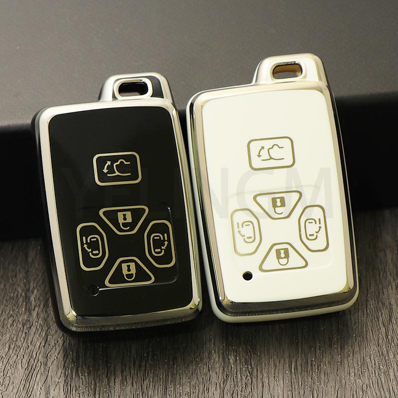 5 Buttons Remote Car Key Case Cover Fob Smart Card Shell for Toyota Avalon Camry Highlander Crown Corolla Car Accessories