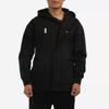 Adidas Logo Sports Hooded Jacket Men Outerwear Black H39296