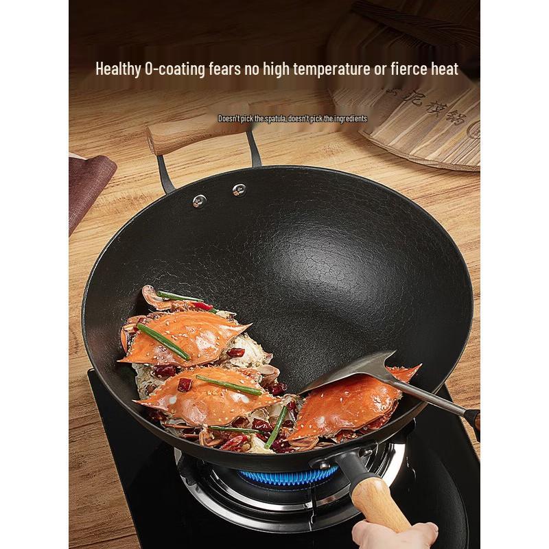 

COOKER KING Hand-Cast Non-Coated Iron Frying Pan