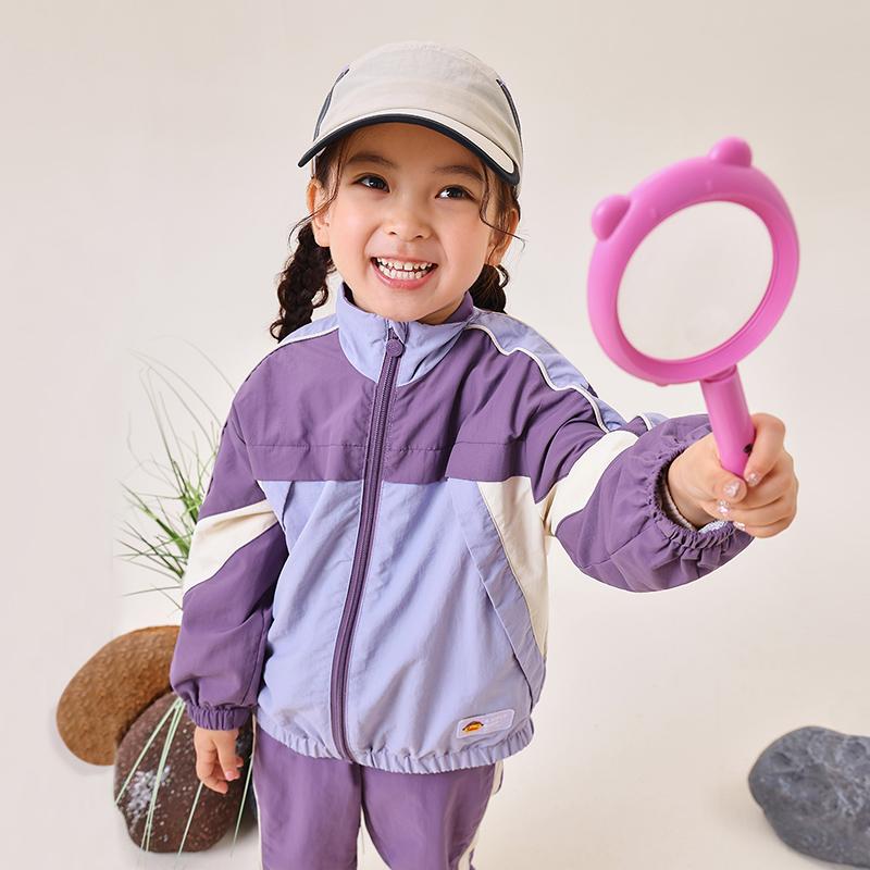 B.DUCK Little Yellow Duck Children's Standing Collar Windbreaker Jacket