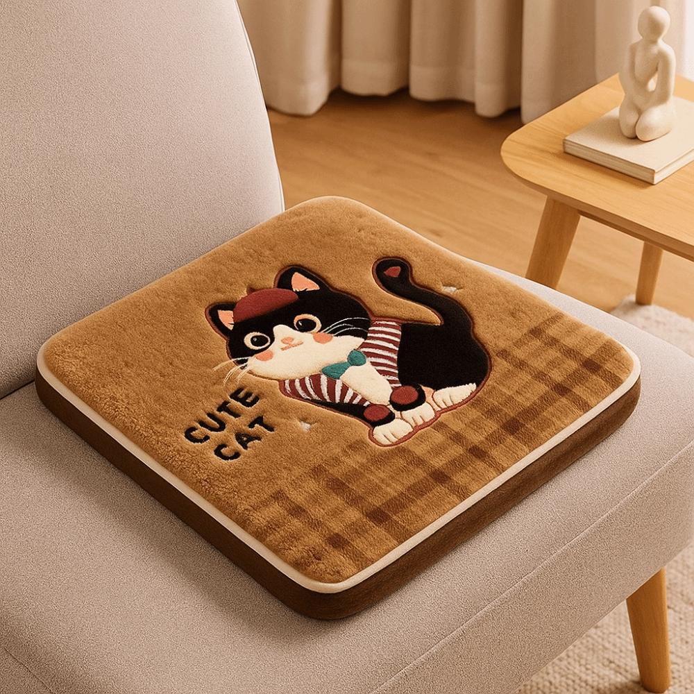 Non Slip Warm Seat Cushion Thick Soft Office Seat Mat Creative Chair Pad Office