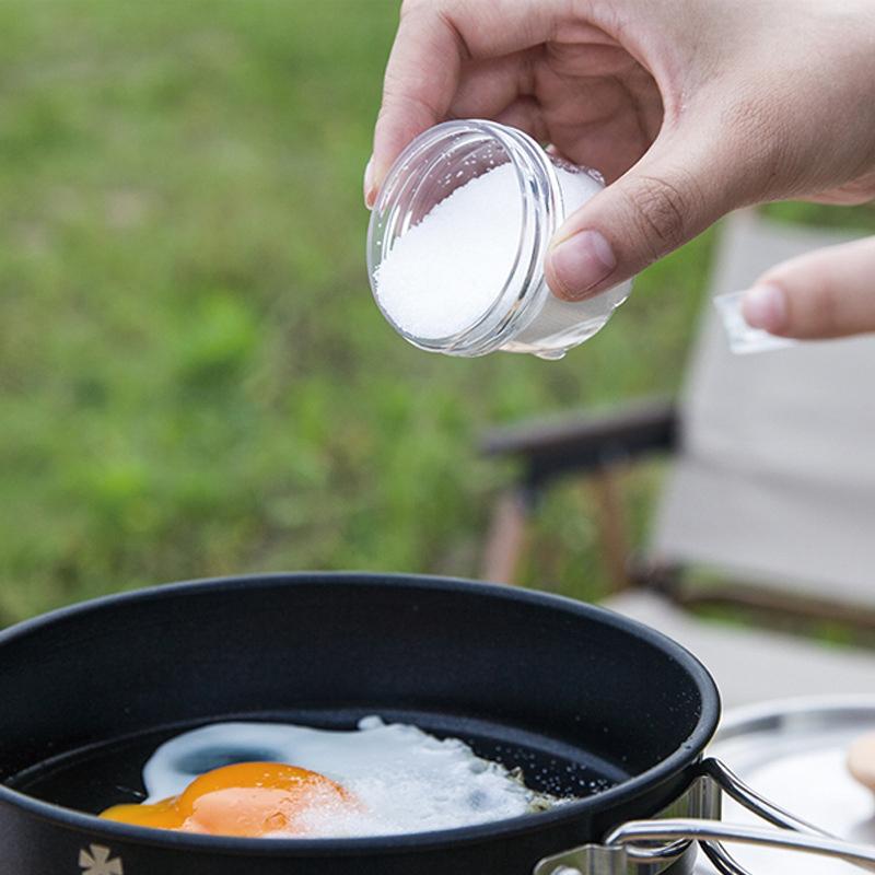 Camping Spice Kit Portable Travel Spice Container Bag With 5 Clear Seasoning Bottles Travel Spice Holder Condiment Container Set