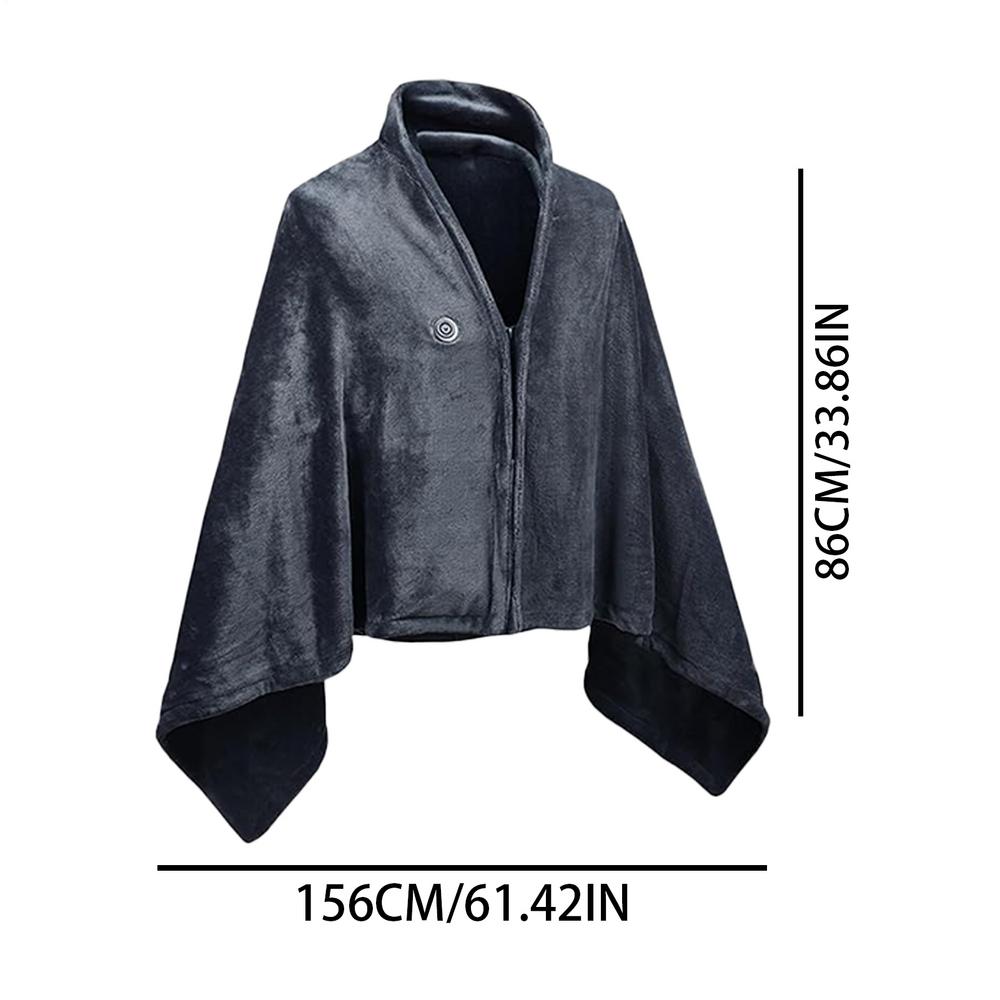 Portable Heated Shawl USB Rechargeable Wearable Electric Shawl Rechargeable Heated Blanket For Room Offices School Travel Camp