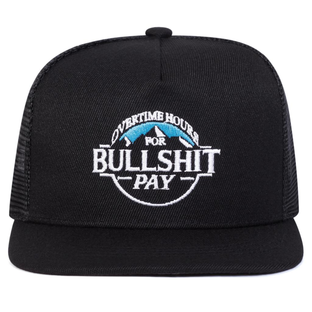 Women Bullshit Pay Letter Print Embroidery Hip-Hop Net Hats Spring Summer Outdoor Use Adjustable Casual Baseball Caps Sunscreen Hat For Men And