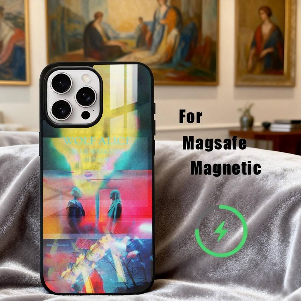 Alternative W-Wolf Alice Band Phone Case For iPhone17,16,15,14,13,12,11 Plus,Pro Max Magnetic For Magsafe Wireless Charging