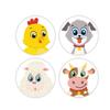 100-500pcs 1inch Cartoon Animal Children Sticker Label Thank You Cute Toy Game Sticker DIY Gift Sealing Label Decoration Supp