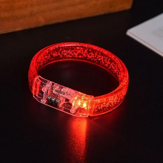 Seven-Color LED Glow Bubble Bracelet - Acrylic Luminous Toy