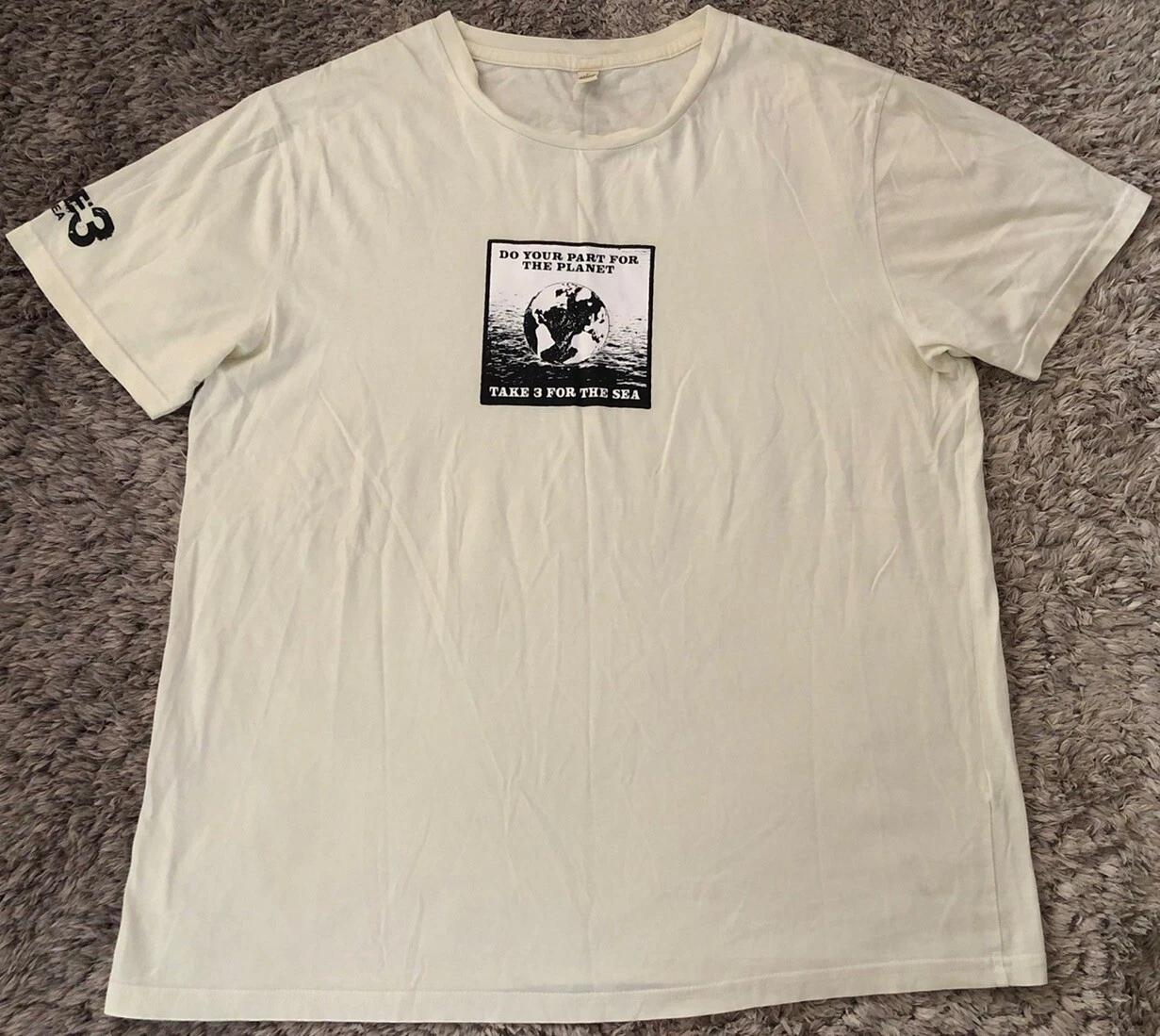 

Take 3 For The Sea Environmentalist T Shirt Earth Positive Sea Shepherd Lrge R75 2XL