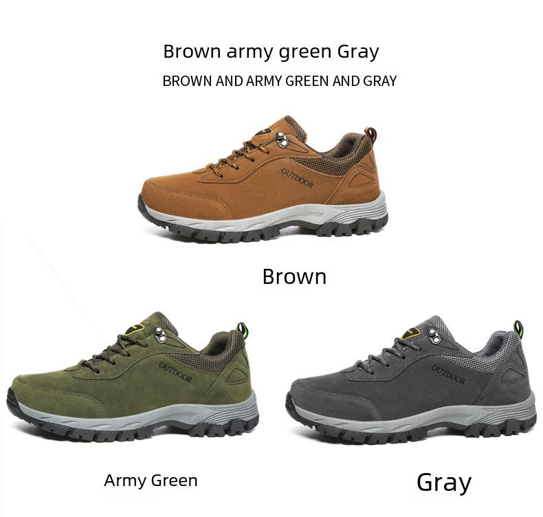 Pánské outdoorové semišové nepromokavé turistické boty - Nadměrná velikost, Ochrana práce