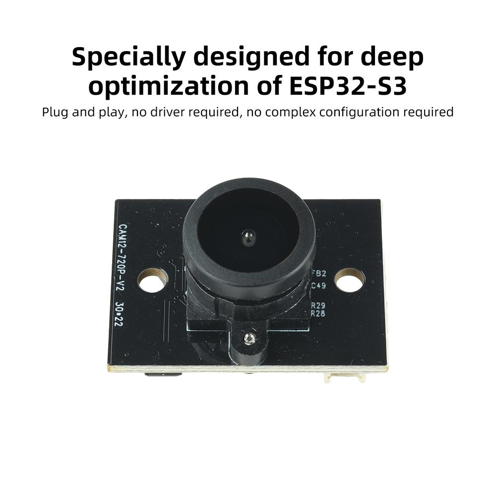 3 In 1 Integrated Camera Mic Speaker Module 150 Degree Ultra Wide Angle 720P USB2.0 Webcam For ESP32 Development Board