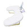 Nail Hand Rest Breathable High Resilience Ergonomic Water Proof U Shaped Manicure Arm Rest for Nail Salon White