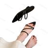 Fashion French Style Pointed Open Toes Hollow Wedge Sandals for Women's Summer 2025 New Thin Heeled Fashion Elegant Comfortable Slippers
