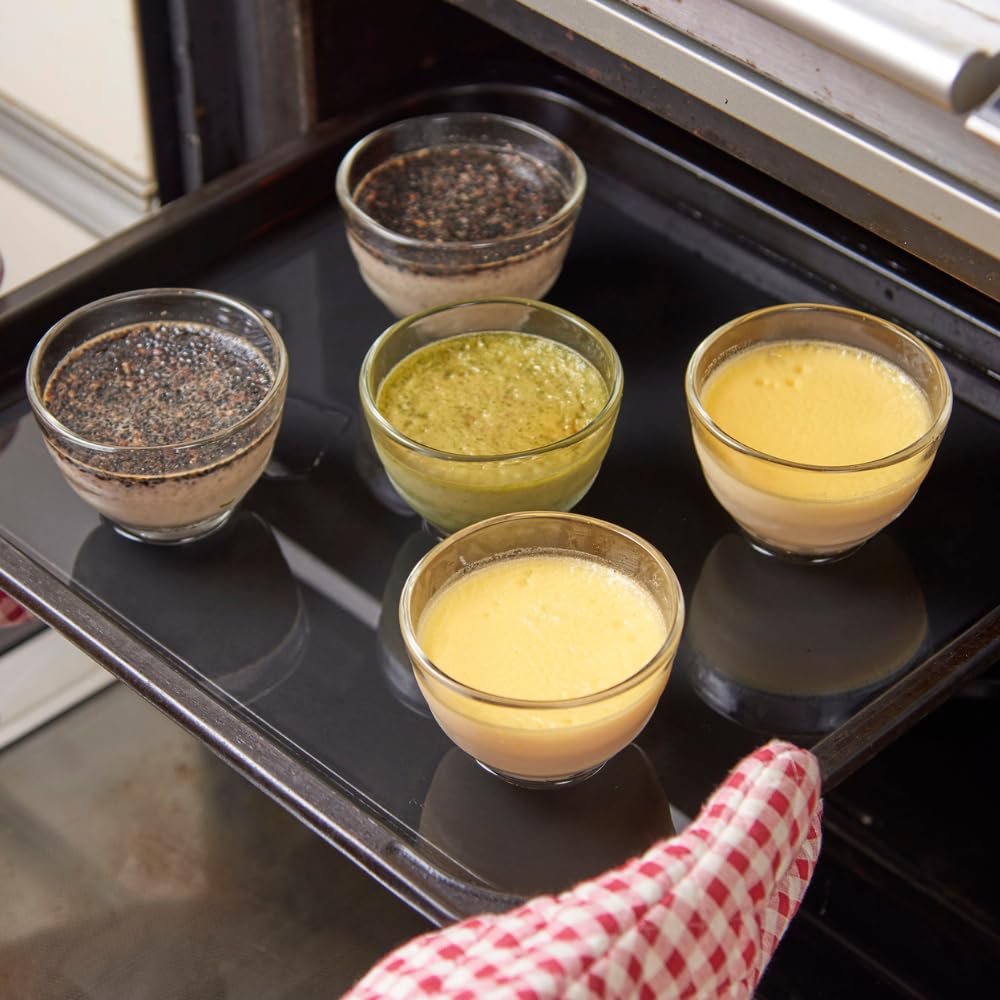 Hario Varmebestandig glasskoppsett med 5 stk Mikrobølgeovn Tåler oppvaskmaskin 170 ml laget i Japan HU-3012