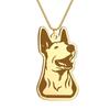 Kinitial Cute Dog Puppy Pendant Necklace For Women Men Stainless Steel Charm Necklace Wholesale Christmas Gift Jewelry