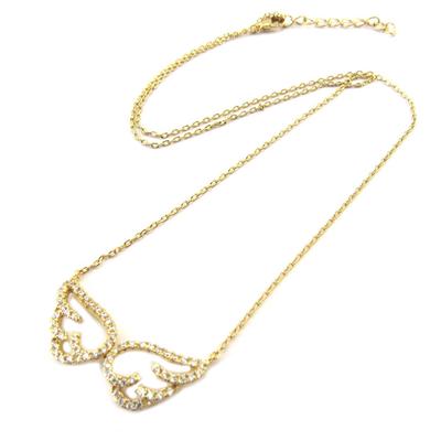 [P2321] - Gold-Plated Necklace 'Les Ailes d'Ange' White Gold