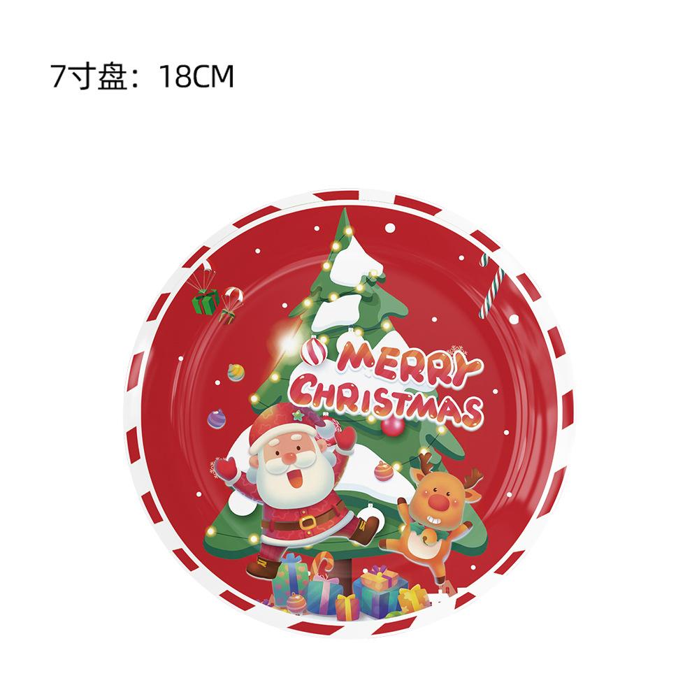 Weihnachtsthema Dekoration Weihnachtsmann Weihnachtsbaum Baby Elch Flagge Kuchen Ornament Verkleiden Kreative Figur