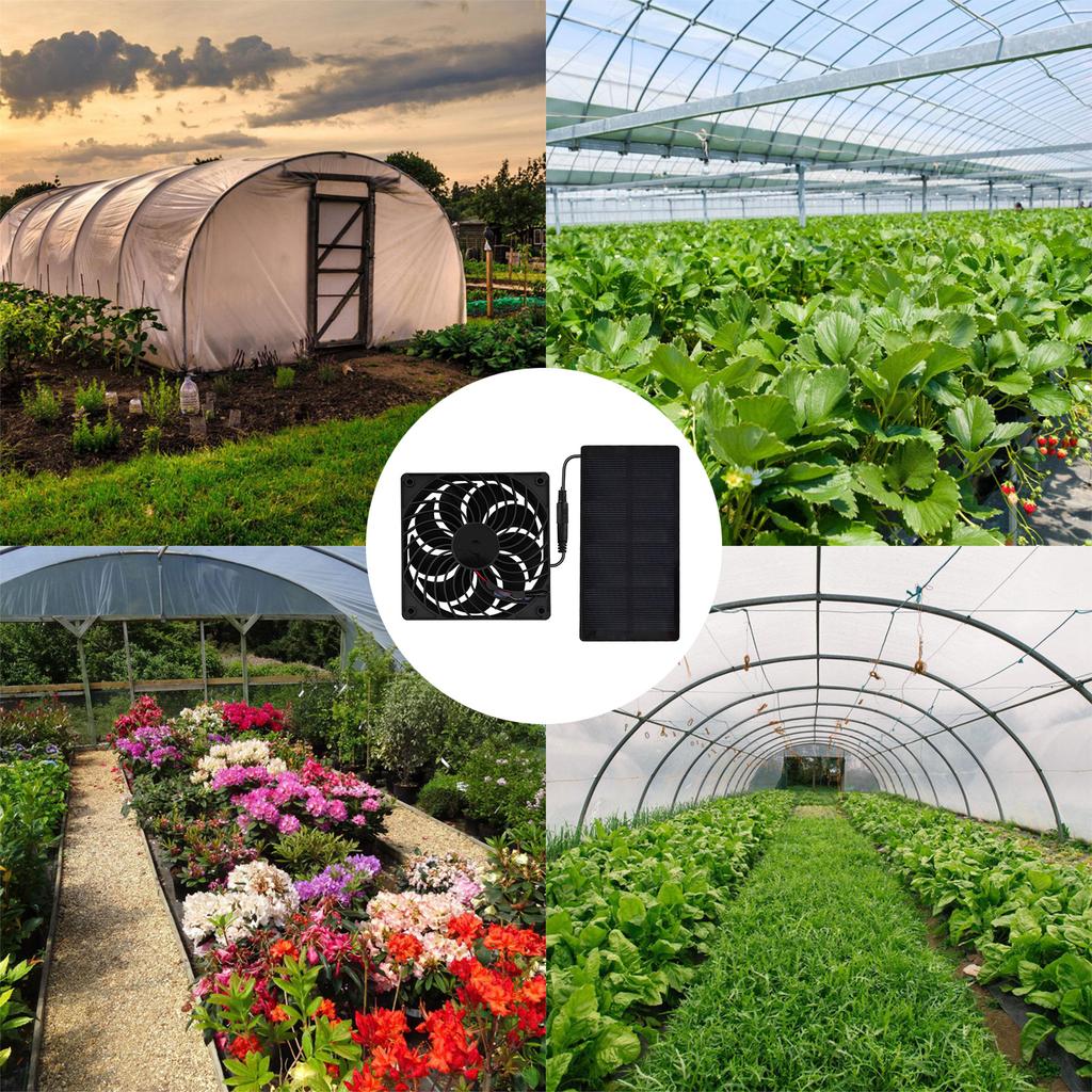 Practical Solars Exhaust Fan 0.8W 4V Easy Installion Designs for Campers Greenhouses and Pet Houses Daily Casual Use