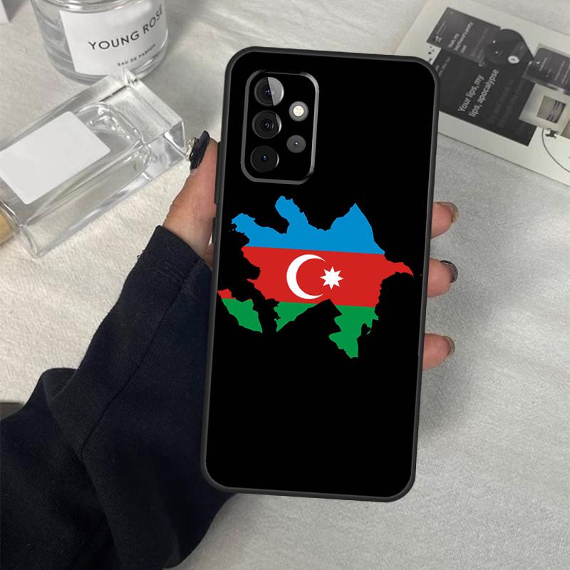 Azerbaijan Flag Phone Case For Samsung Galaxy A34 A54 A14 A13 A23 A33 A53 A73 A52 A42 A32 A22 A12 A51 A71