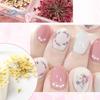 1 boks 10g tørket blomst negldekorasjon 12 farger Naturlig blomsterblandet tørrblomst DIY smykker Charms Manikyr dekor UV Gel Polish Nail Art Supplies