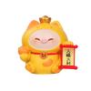 Cat Decor Resin Figurine With Wealth Symbols For Home Office Gift Ideas