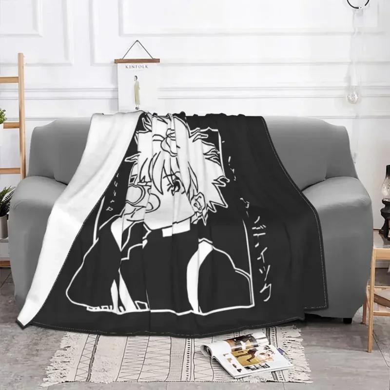 X Hunter Blanket Soft Flannel Fleece Warm Killua Zoldyck Anime Hxh Throw Blankets for Travel Bedding Bedspreads throw blanket