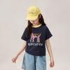 LUSON Children's Clothing Girls' Summer Fashion Shoulder Sleeve T-shirt