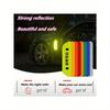 4pcs Reflective Car Door Warning Stickers, Anti-Collision Decals with Open Sign, Night Reflective High Temperature Decorative Stickers