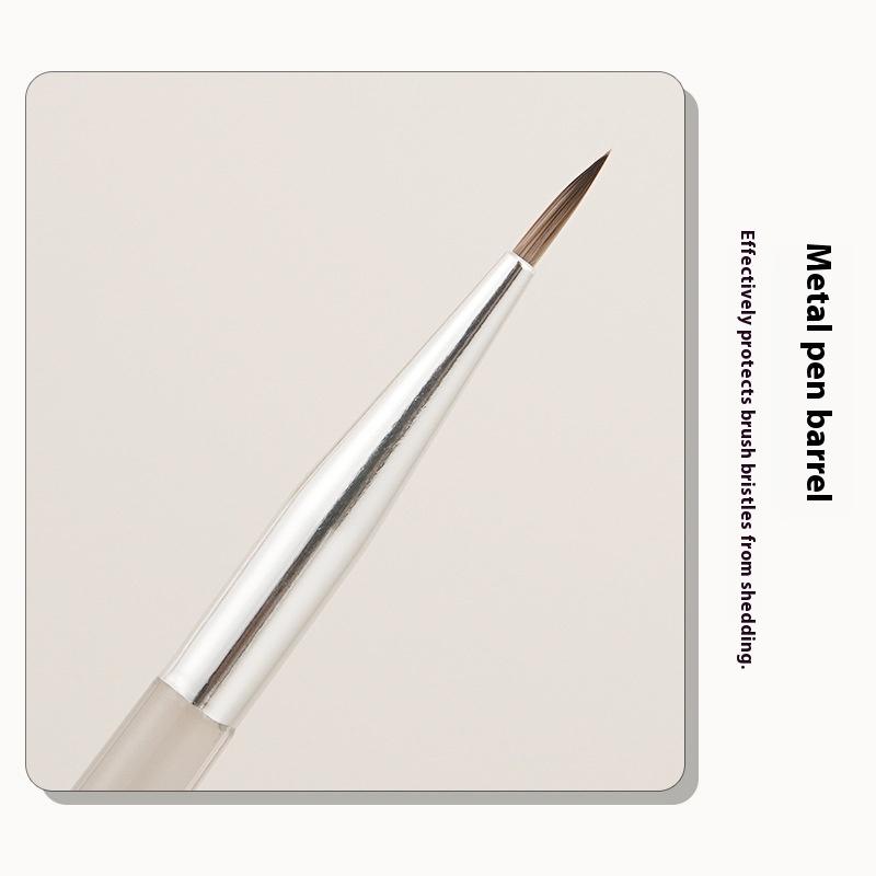 Nail Art Brush Checker Nail Drawing Painting Line Brush Uv Gel Brush Detail Brush Nail Art Tool Acrylic Diy Design Manicure Tool
