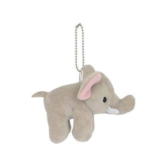 [Aqua] Plush Safari Friends Keychain Elephant 00080087