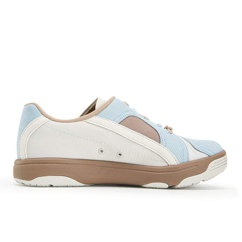 FILA PURE Skateboard Shoes Women's Low Top White Agate Gray/Sky Blue F12W633203FWS