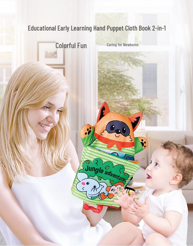 Bite-Resistant Interactive 3D Finger Cloth Book for Early Childhood Learning