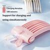 Fast Heating Root Volumizer 1/2Pcs Heated Hair Volume Clip, Cordless Lifter Comb with 2 Instant Lift Clip Heat Settings, USB Rechargeable Volumizing