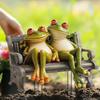 1PCS Retro Style Frog Outdoor Decoration Statue Courtyard Decoration Lawn Garden Decora Party Festival Decoration Frog Decora