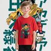 Kids  Tshirt Mha Midoriya Print Anime Cartoon Tops for Boys Girls 100-160cm Casual Tee Children Clothing