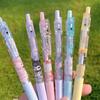 6Pcs Anime Gel Pen Kawaii Cartoon Press Pen Student Children Stationery Gift