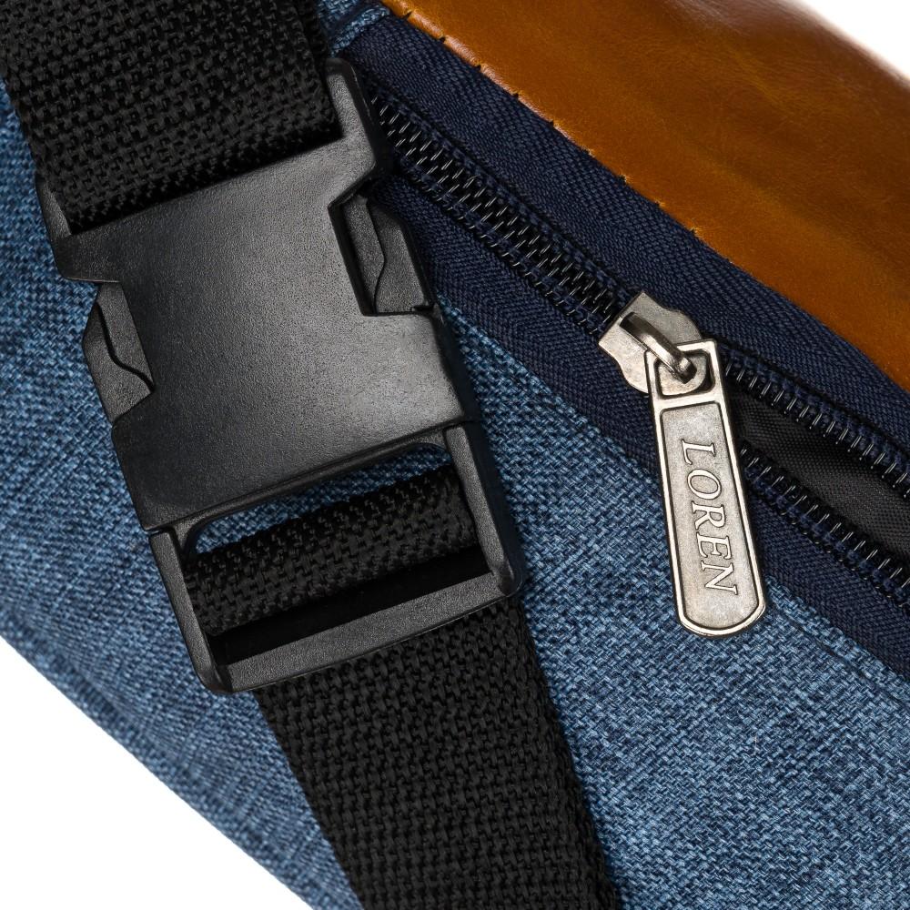 WB05A-NAVY/BROWN Waist Bag