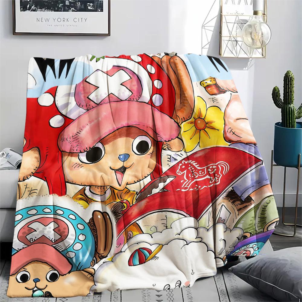 

One Piece Chopper Theme Collection flannel blanket, soft flannel for daily use, great gift for fans 75x90cm