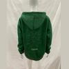 Y2K retro trend düz renk günlük bol kapüşonlu fermuarlı sweatshirt