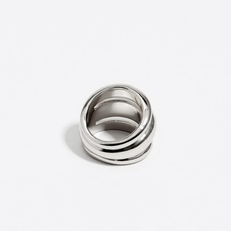 BIMBA Y LOLA [25FW] BIMBA Y LOLA Silver Band Ring B256AIR001SID