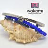 Wakami Bead Set Bangle Bracelet Blue &