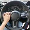 Hand Stitched Wear Resistant Perforated Non-slip Microfiber Leather Steering Wheel Cover For Mazda 3 CX-30 CX30 2020-2023