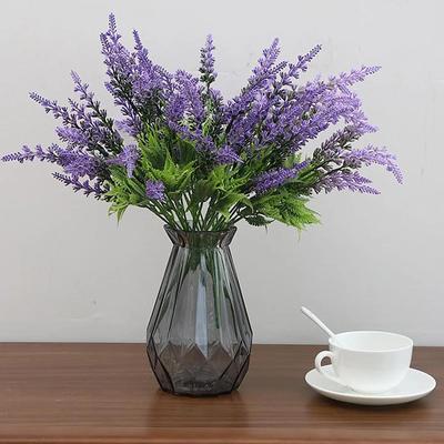 Fleurs Artificielles Lavande Violette Branche Plantes Élégantes Bouquets Faux Jardin Fête Extérieure Mariage Fenêtre Décoration Maison