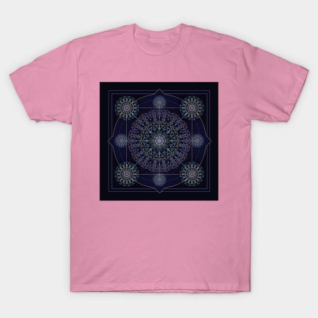 T Shirt Women Neon Geometry In Blue Harajuku Print Kawaii Tshirt Summer Short Sleeve Female T-Shirt Top Tee