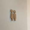 2pcs/se Self-adhesive Bathroom Door Signs Solid Wood Washroom Signs  Bathroom Supplies