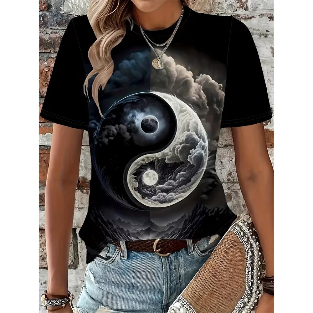 Hot Selling Fashion New 3D Printed Hip-hop Colorful Dragonfly Pattern Outdoor Hip-hop Suitable for Street Wear Loose T-shirt